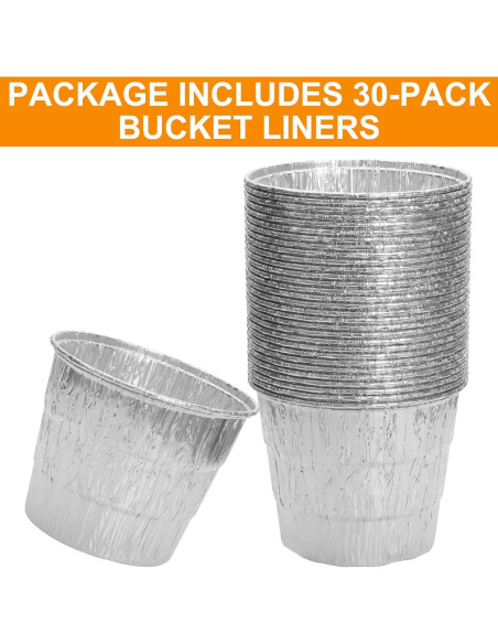 Paquete de 30 forros de bandeja de goteo Traeger BAC407