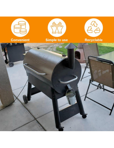 Paquete de 30 forros de bandeja de goteo Traeger BAC407