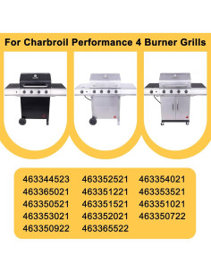 Piezas de Repuesto Parrilla Charbroil Performance 4 Quemadores 2