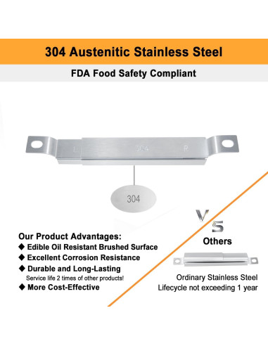 Tubo Crossover Ajustable Charbroil 4-6 Quemadores Acero Inoxidable