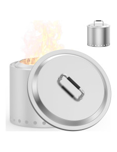 Tapa de Fogata MOASKER 19.5" Acero Inoxidable Redonda
