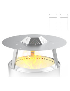 Difusor de Calor LS'BABQ para Fogón Solo Stove Bonfire 19"