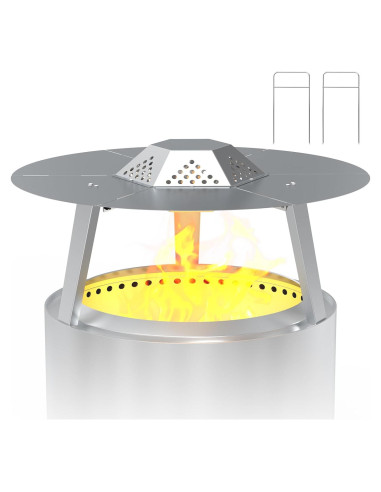 Deflector de Calor BBQ-PLUS para Fogata Solo Stove 19"