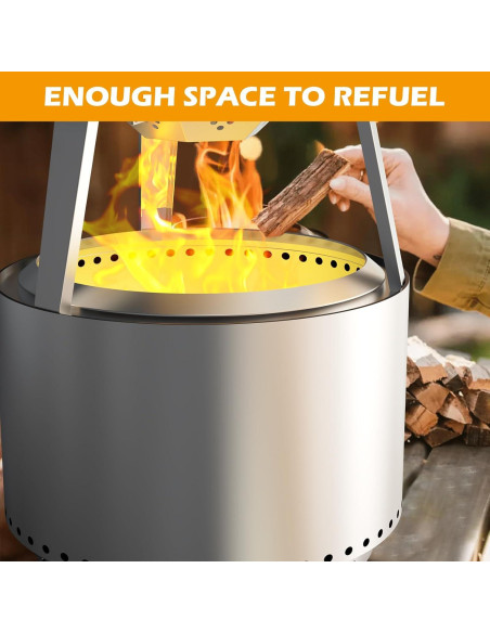 Deflector de Calor BBQ-PLUS para Fogata Solo Stove 19"