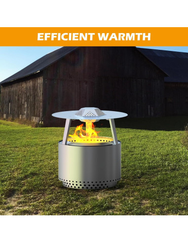 Deflector de Calor BBQ-PLUS para Fogata Solo Stove 19"