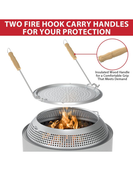 Escudo de Chispa GLOWYE para Fogata Solo Stove Bonfire 49.5 cm