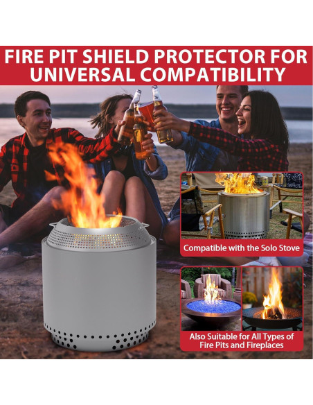 Escudo de Chispa GLOWYE para Fogata Solo Stove Bonfire 49.5 cm