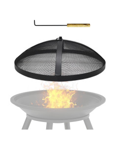 Pantalla de Chispas FEBTECH 46 cm para Fogata Redonda