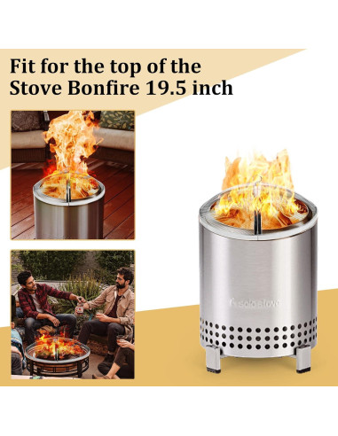 Pantalla Protectora de Fogata Baitedelai 49.5 cm Acero Inoxidable