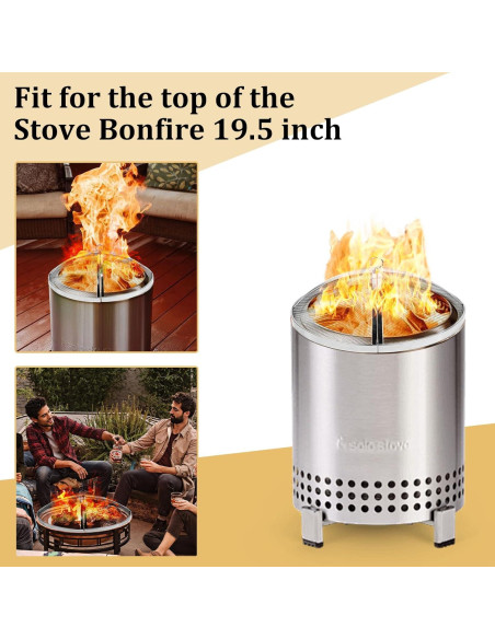 Pantalla Protectora de Fogata Baitedelai 49.5 cm Acero Inoxidable