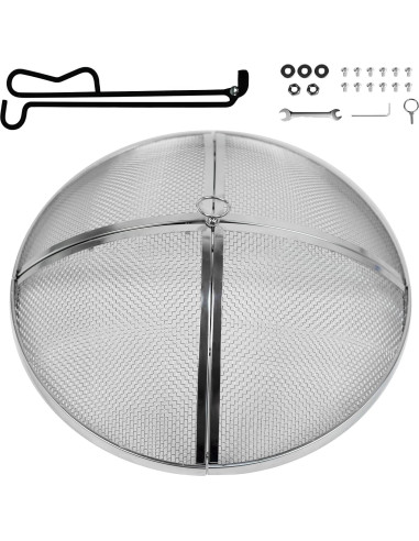 Pantalla Protectora de Fogata Baitedelai 49.5 cm Acero Inoxidable