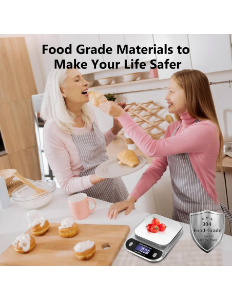 Báscula de Cocina Hablante Awaiymi 5kg Acero Inoxidable