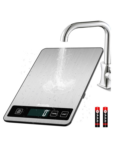 Báscula Digital de Cocina Ahosoutly 10kg con Pantalla LCD
