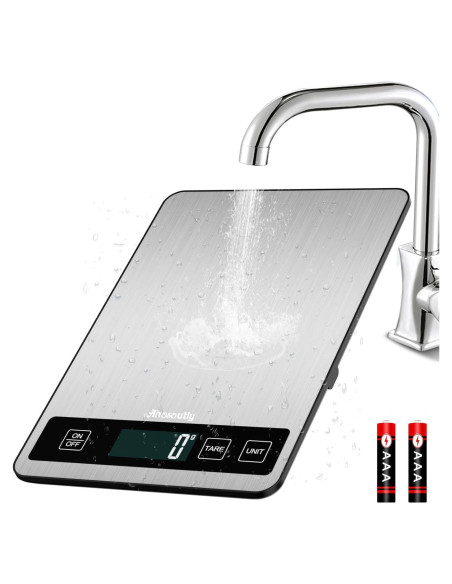 Báscula Digital de Cocina Ahosoutly 10kg con Pantalla LCD