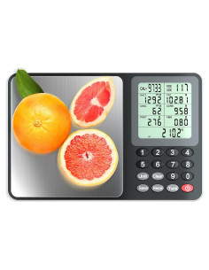 Báscula Digital de Alimentos Fuzion NS1-3000, 3kg, Acero Inoxidable