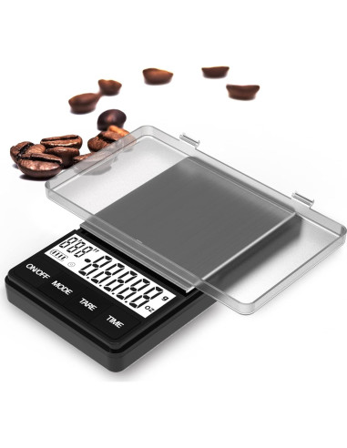 Báscula Digital de Espresso MAXUS BREW 1000g con Temporizador