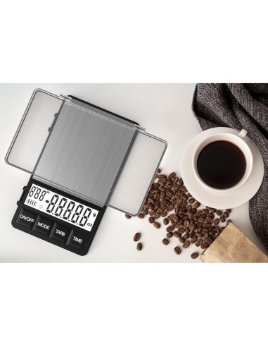 Báscula Digital de Espresso MAXUS BREW 1000g con Temporizador