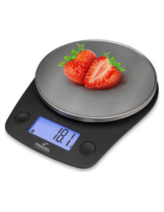 Balanza Digital de Cocina Fradel 5kg Redonda Acero Inoxidable