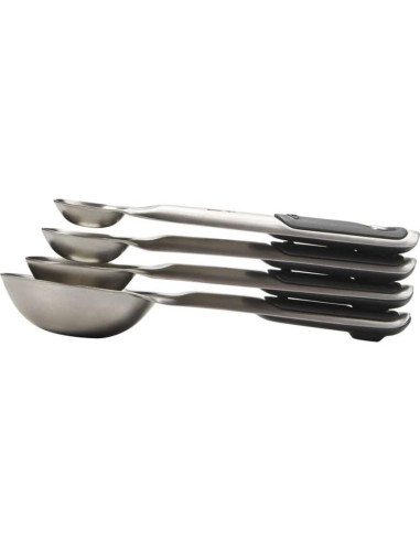 Balanza de Alimentos OXO Good Grips Acero Inoxidable 5 kg + Cucharas Medidoras