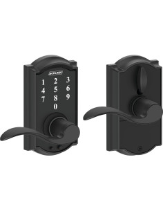 Cerradura Táctil Schlage FE695 CAM 622 ACC Negro Mate 2