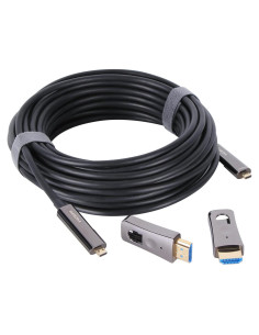 Cable HDMI VCOM 4K 30m Activo Desmontable 18Gbps HDMI 2.0