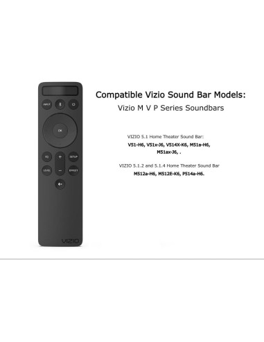 Control Remoto Bluetooth Vizio 5.1 Retroiluminado OEM