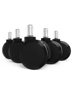 Ruedas de Reemplazo para Sillas Herman Miller Aeron - 60mm - Juego de 5