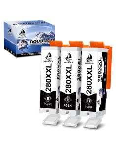 Cartucho de Tinta Compatible Double D 280 PGBK 3 Unidades