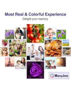 Cartuchos de tinta compatibles ManyJets 280 281 para Canon - 5 unidades 2