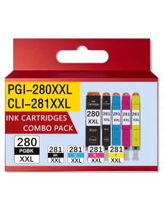 Cartuchos de Tinta Compatible Yellumyn 280 281 XXL - Paquete de 5