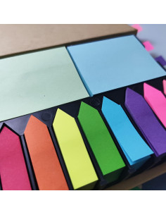 Combo de Banderas Adhesivas Flecha Multicolor BLUECC 2000 Pestañas 2