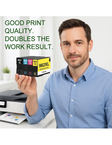 Cartuchos de Tinta 962XL Jpwnpn - 4 Pack Negro, Cian, Amarillo, Magenta