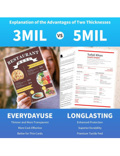 Fundas de Laminado Térmico MultiLabel 22.86x29.21cm 200 Paquetes 2