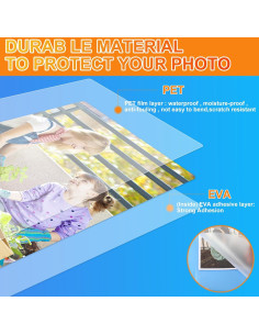 Hojas de Laminado CAREGY 600 Paquete 3 Mil 22.86 x 29.21 cm 2