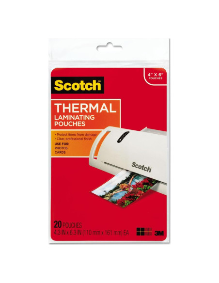 Bolsas de Laminado Térmico Scotch 11x15.4 cm 20 Unidades