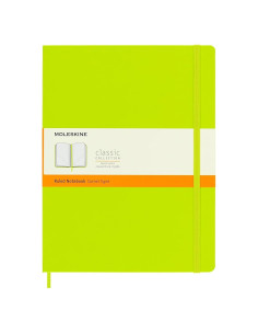 Cuaderno Moleskine Clásico XL Rayado Verde Limón 19x25cm