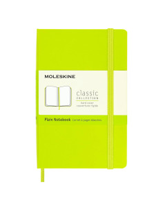 Cuaderno Clásico Moleskine Pocket Liso Verde Limón 192 Páginas