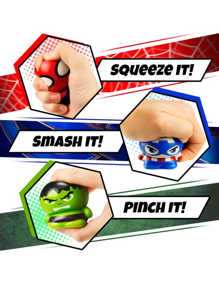 Bola de Espuma Squishy Marvel JA-RU - Superhéroes 12.7x17.8cm