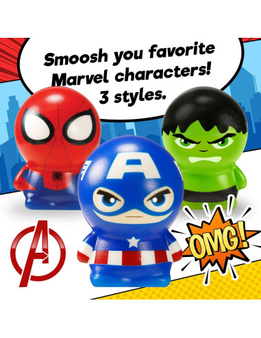 Bola de Espuma Squishy Marvel JA-RU - Superhéroes 12.7x17.8cm