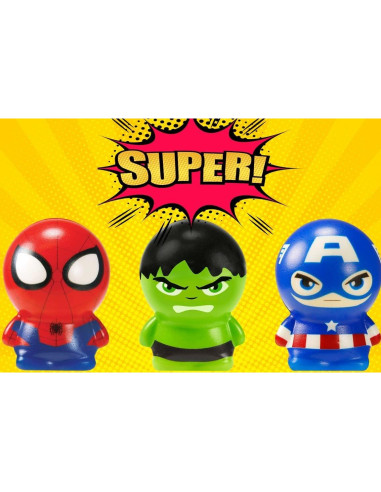 Bola de Espuma Squishy Marvel JA-RU - Superhéroes 12.7x17.8cm