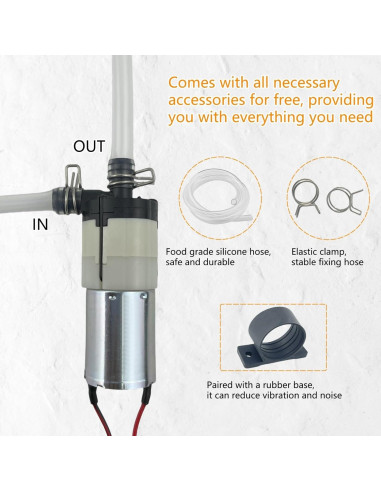 Bomba de Agua HUILING DC 12V 0.8LPM para Fabricador de Hielo