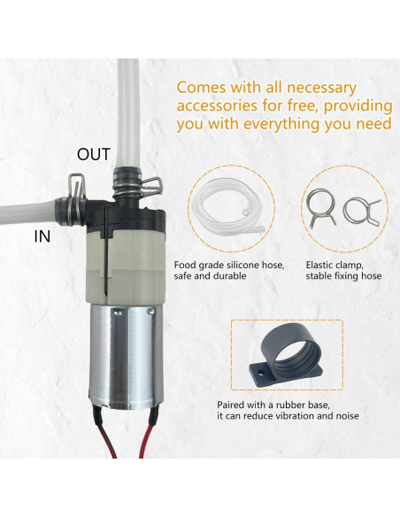 Bomba de Agua HUILING DC 12V 0.8LPM para Fabricador de Hielo