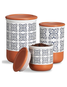 Conjunto de Tarros de Cerámica JoDeVi - 3 Piezas Herméticas