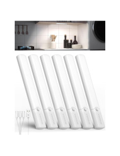 Sensor de Movimiento Luz Interior Goodea 6 Pzas Batería Recargable