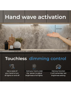 Kit de Iluminación LED Eshine 12 Piezas 30.48 cm Regulable 2