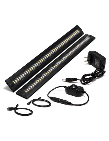 Iluminación LED bajo gabinete 33 cm 12V 10W regulable blanca cálida