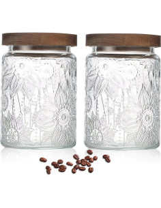 Tarro de Almacenamiento de Vidrio 0.71L Yiluokuang Vintage 2