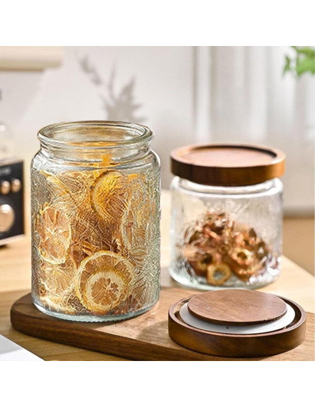 Tarro de Almacenamiento de Vidrio 0.71L Yiluokuang Vintage