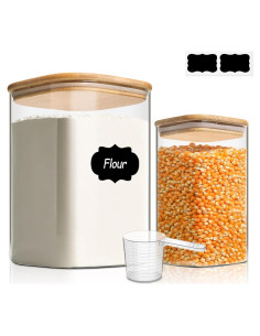 Contenedores de Almacenamiento de Alimentos ComSaf 3.6L y 1.2L Vidrio