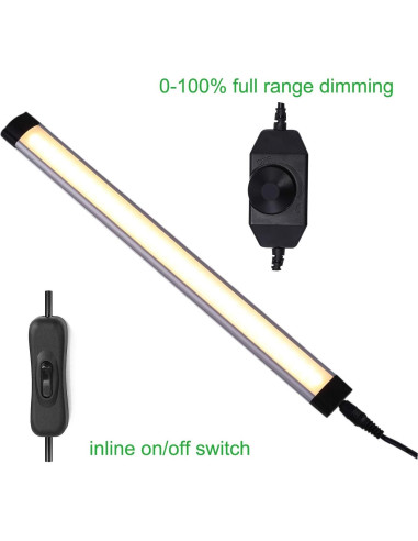 Kit de Iluminación LED Bajo Gabinete AIBOO 4 Paneles 12V